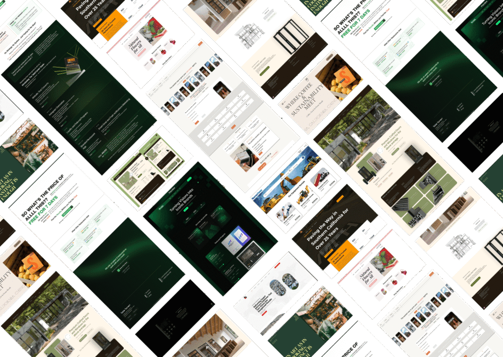 Our Custom Web Design Work as the background of the hero section