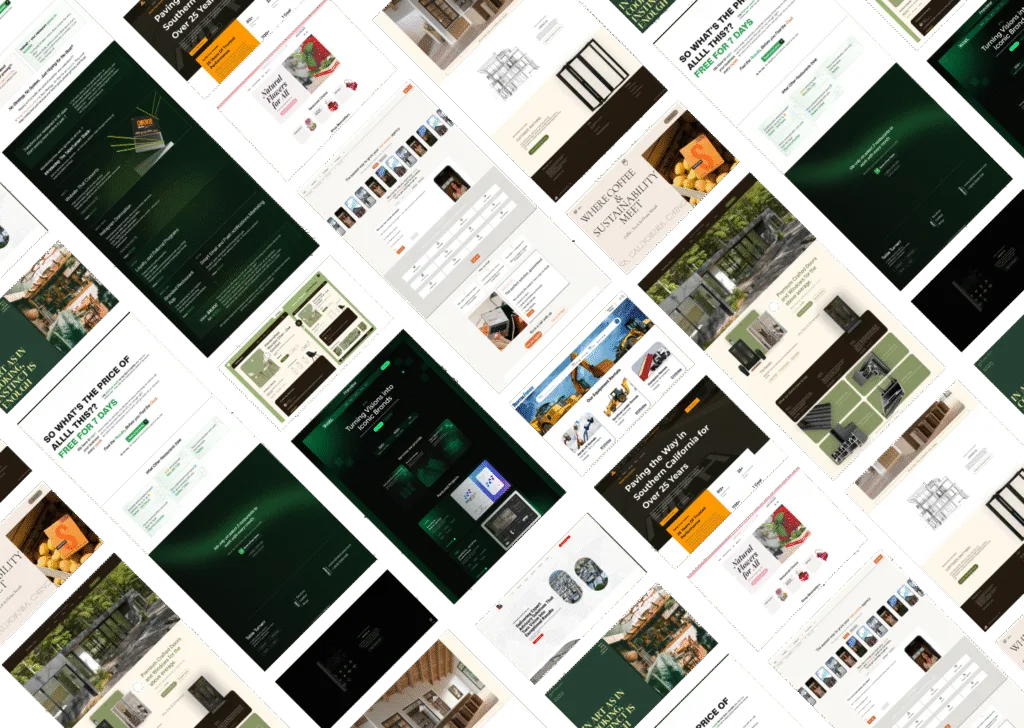 Our Custom Web Design Work as the background of the hero section