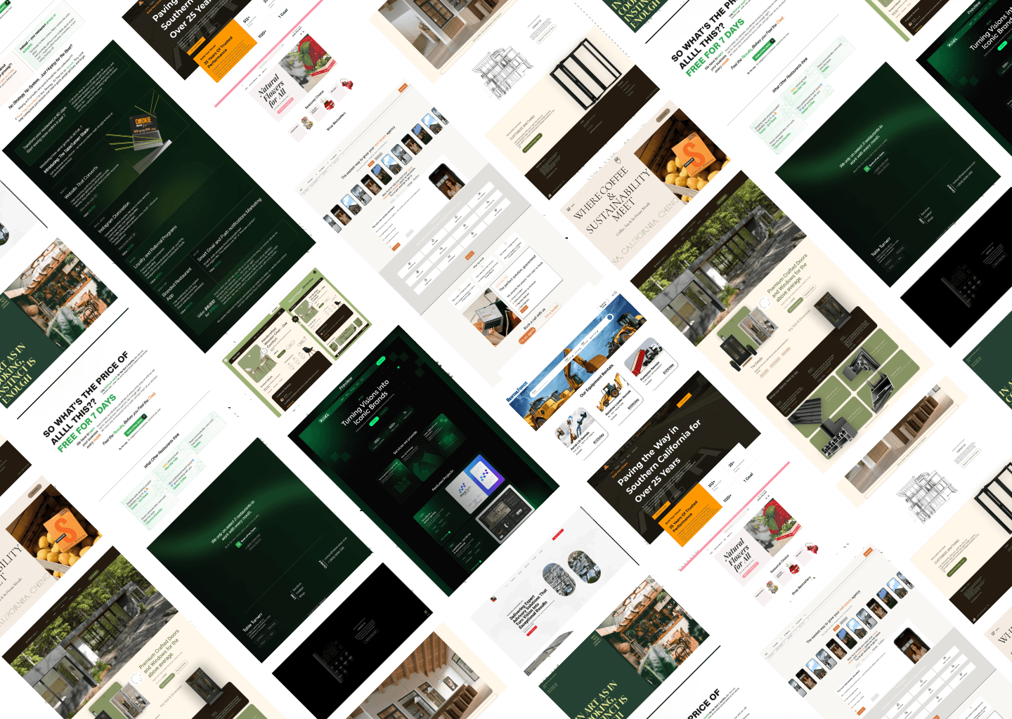 Our Custom Web Design Work as the background of the hero section