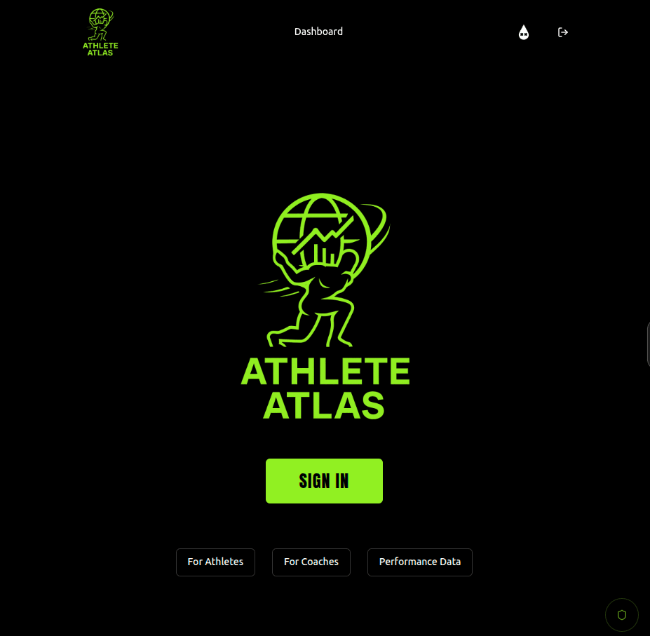 Sports performance dashboard built with custom SaaS development
