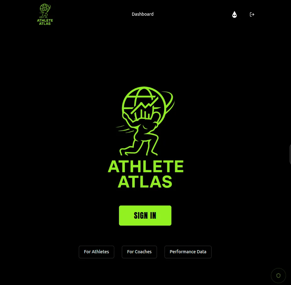 Sports performance dashboard built with custom SaaS development